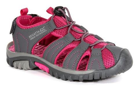 Dětské sandály Regatta Westshore Jnr Velikost bot (EU): 35 / Barva: šedá/růžová