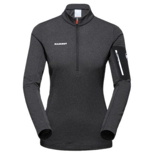 Dámská funkční mikina Mammut Aenergy Light ML Half Zip Pull Women Velikost: S / Barva: šedá/černá