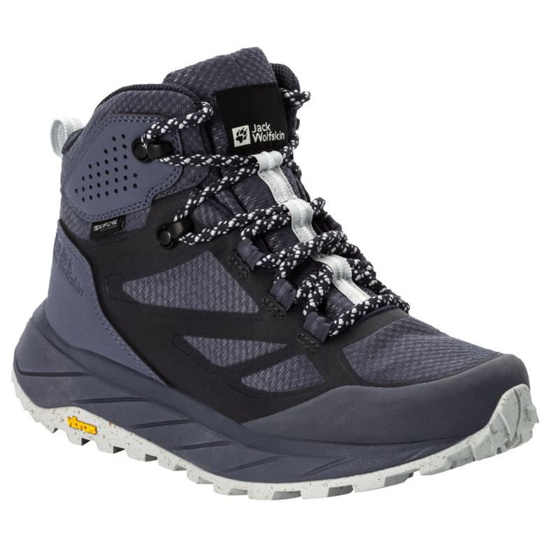 Dámské turistické boty Jack Wolfskin Terraventure Texapore Mid W Velikost bot (EU): 38 / Barva: šedá