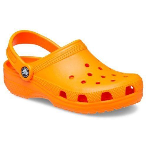 Dětské pantofle Crocs Classic Clog K Velikost bot (EU): 32-33 / Barva: oranžová