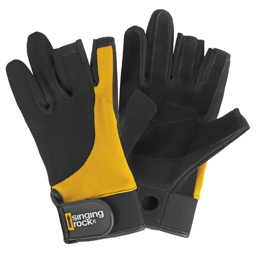 Rukavice Singing Rock Falconer Tactical Velikost rukavic: 8 / Barva: černá/žlutá