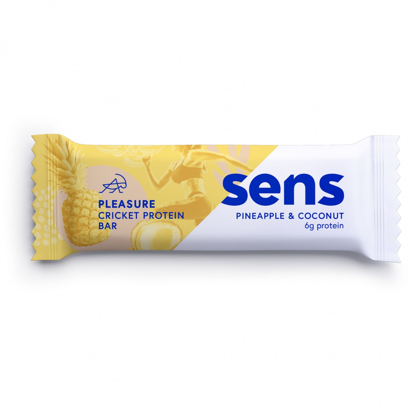 Tyčinka s cvrččí moukou Sens Pleasure Protein Ananas&Kokos