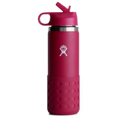 Dětská lahev Hydro Flask Kids Wide Mouth 20 oz Straw Lid/Boot Barva: červená