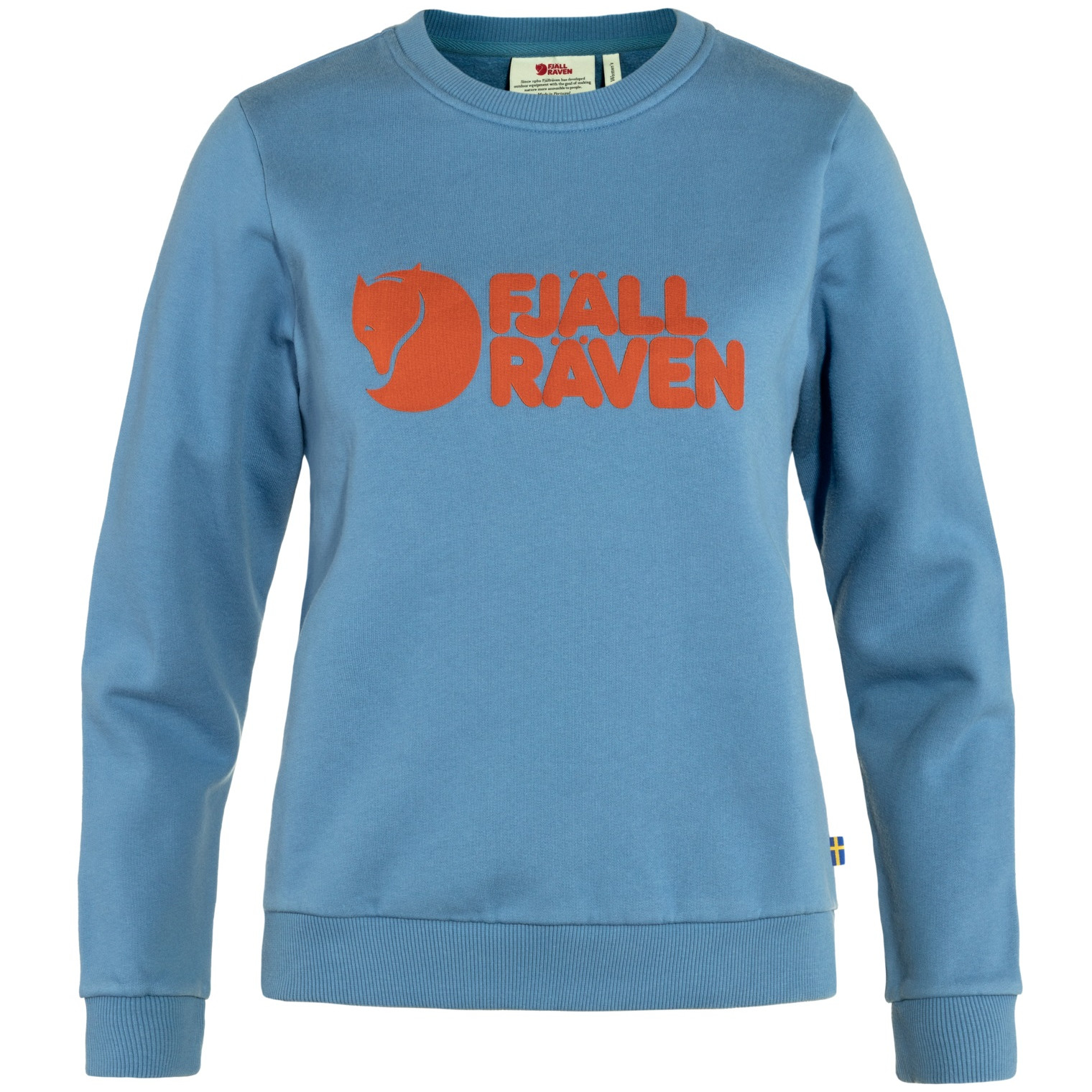 Dámská mikina Fjällräven Fjällräven Logo Sweater W Velikost: M / Barva: modrá/oranžová