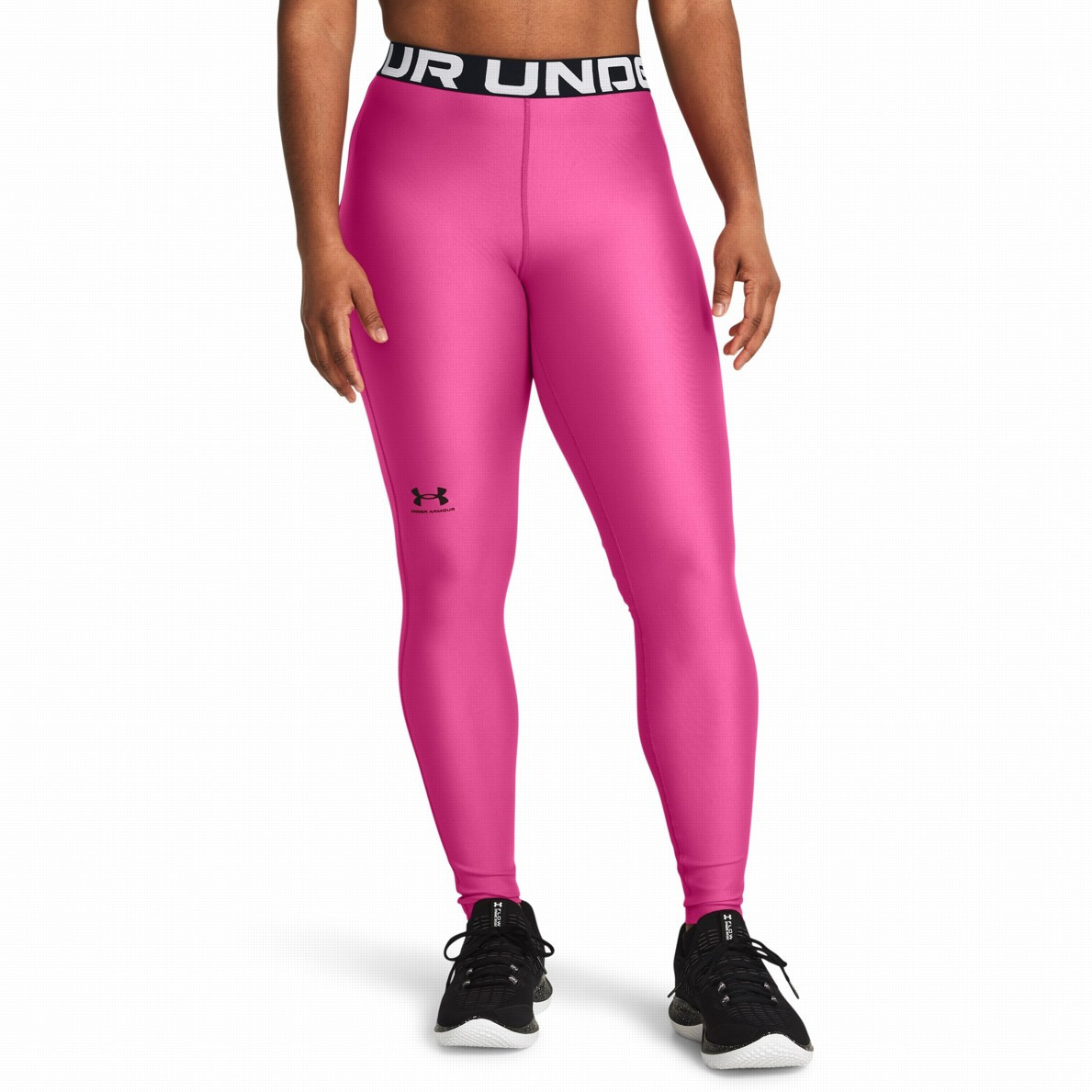 Dámské legíny Under Armour HG Authentics Legging Velikost: L / Barva: růžová/černá