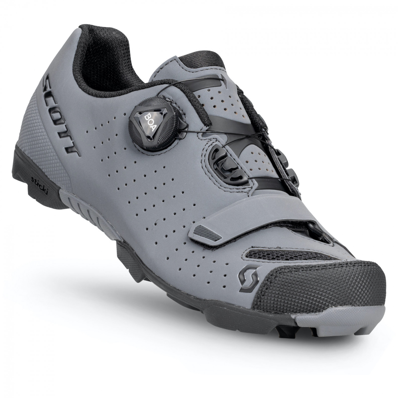 Dámské cyklistické tretry Scott Mtb Comp Boa Reflective Velikost bot (EU): 38 / Barva: šedá/černá