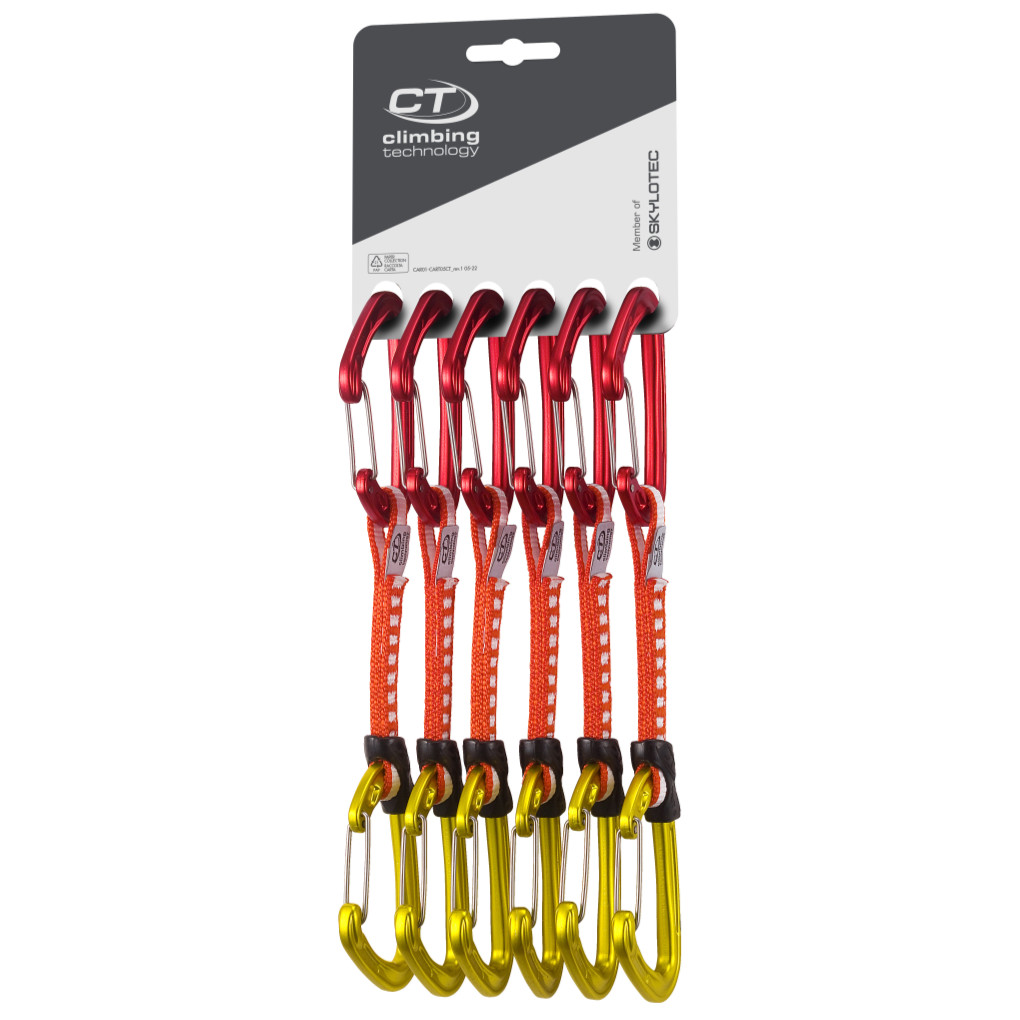 Sada expresek Climbing Technology Fly-weight EVO 12 cm DY 6 ks Barva: červená/žlutá