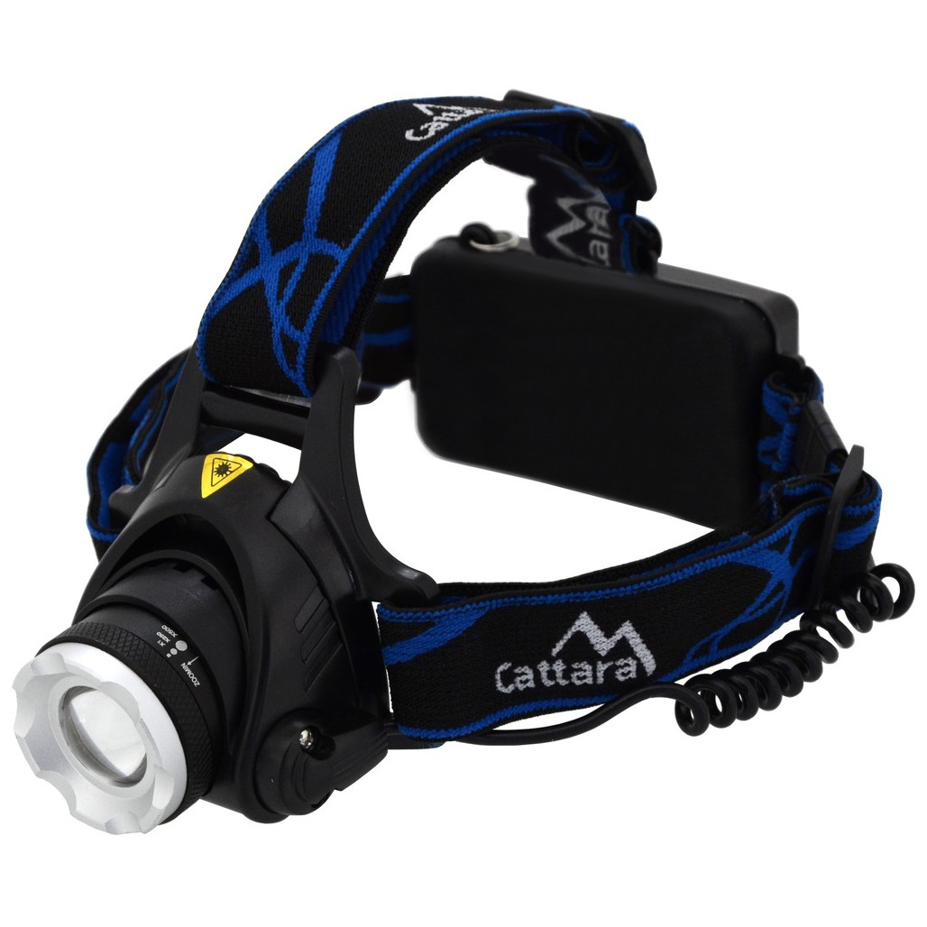 Čelovka Cattara LED 570lm ZOOM Barva: černá/modrá