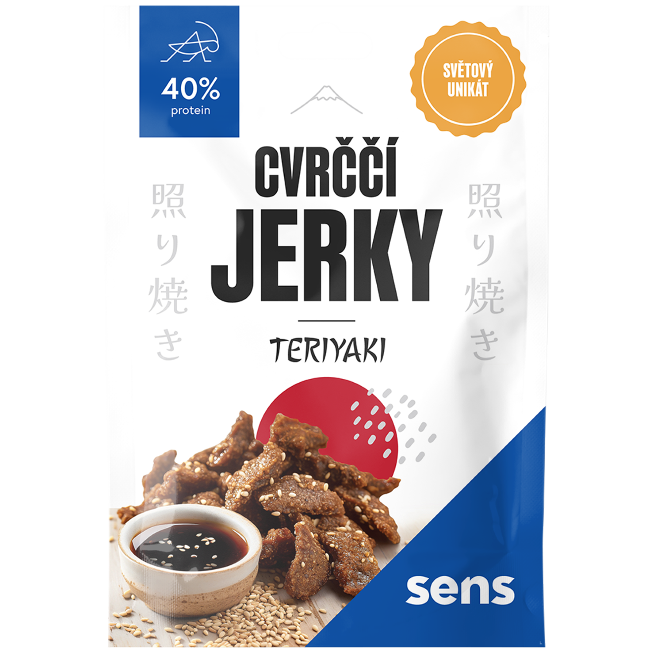 Jedlí cvrčci Sens Cvrččí Jerky - Teriyaki 25g