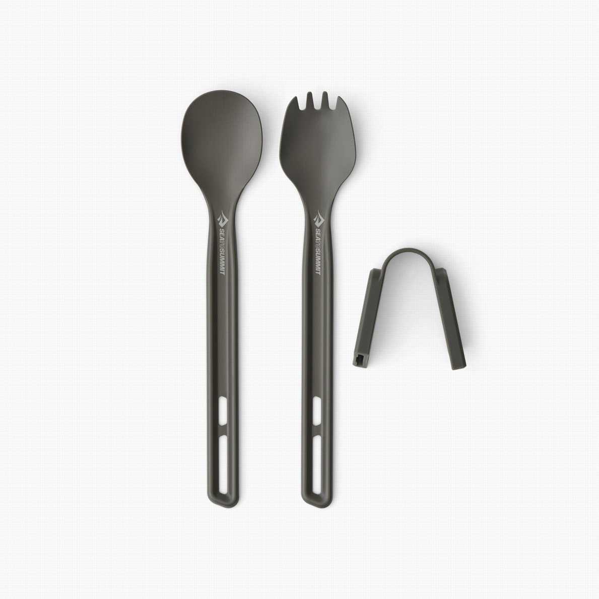 Sada příborů Sea to Summit Frontier UL Cutlery Set 2 Piece Long Barva: šedá