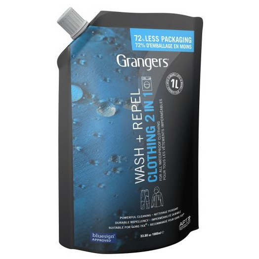 Impregnace Granger's Wash + Repel Clothing 2 in 1 1L Barva: černá