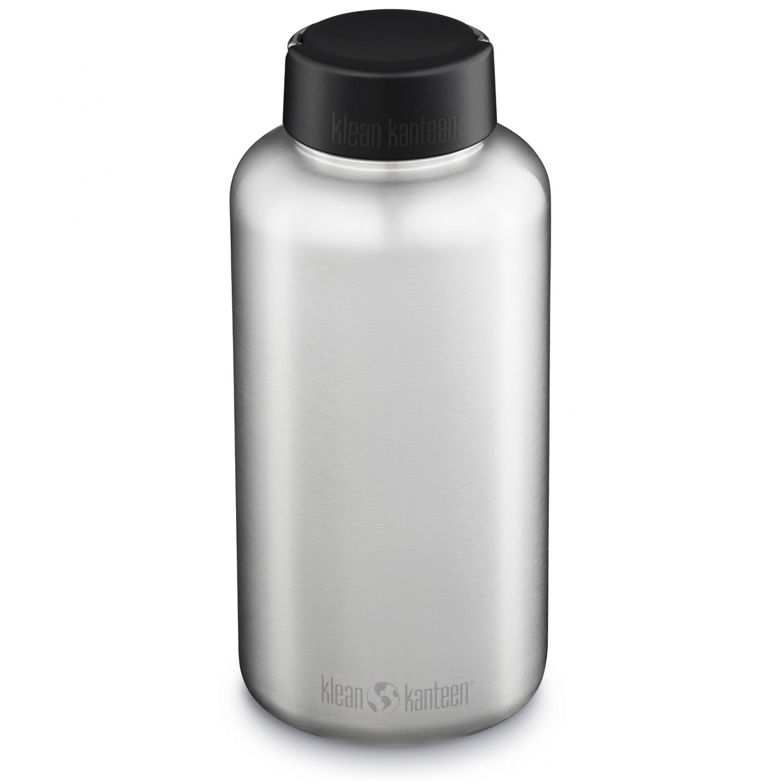 Nerezová lahev Klean Kanteen Wide w/Wide Loop Cap - brushed stainless 1900 ml Barva: stříbrná