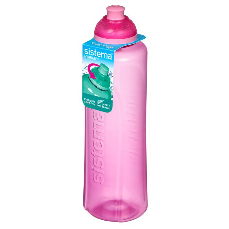 Láhev Sistema Swift Squeeze Twist ‘n’ Sip 480 ml Barva: růžová