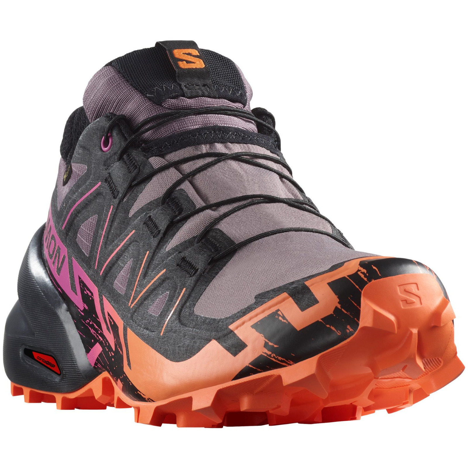 Dámské boty Salomon Speedcross 6 Gore-Tex Velikost bot (EU): 38 2/3 / Barva: šedá/oranžová