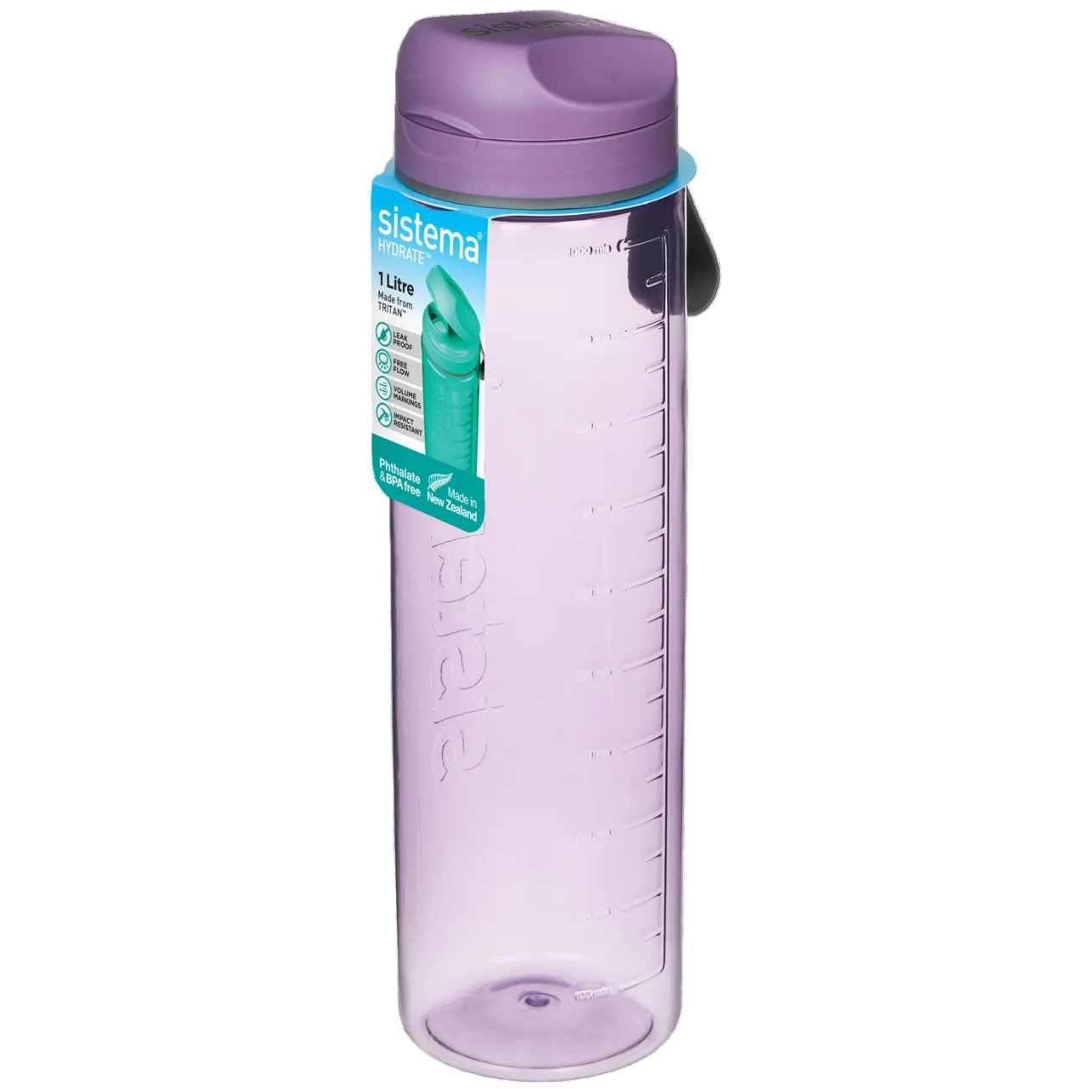 Láhev Sistema Hydrate Tritan Flip Top 1 l Barva: fialová