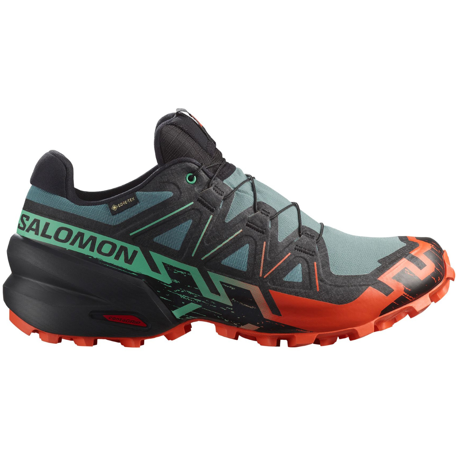 Pánské běžecké boty Salomon Speedcross 6 Gore-Tex Velikost bot (EU): 46 / Barva: modrá/zelená